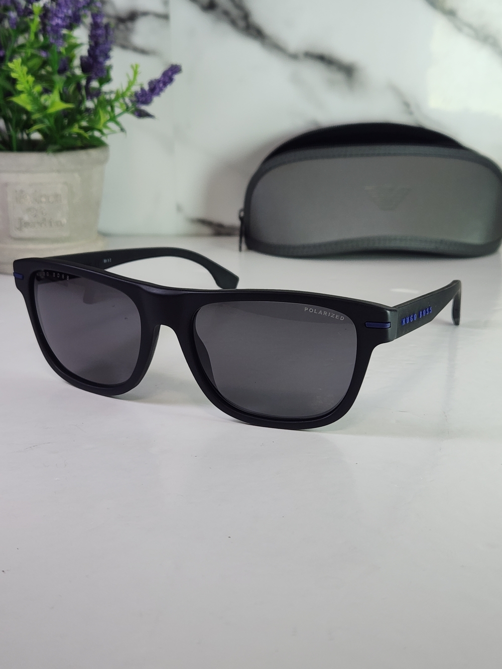 Hugo Boss Polarized Matte Black Sunglasses. Boss 1322